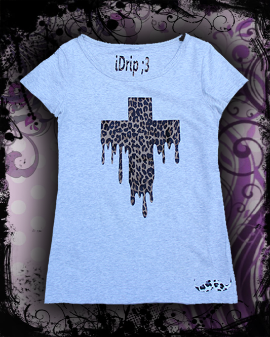 iDrip cheetah cross tshirt