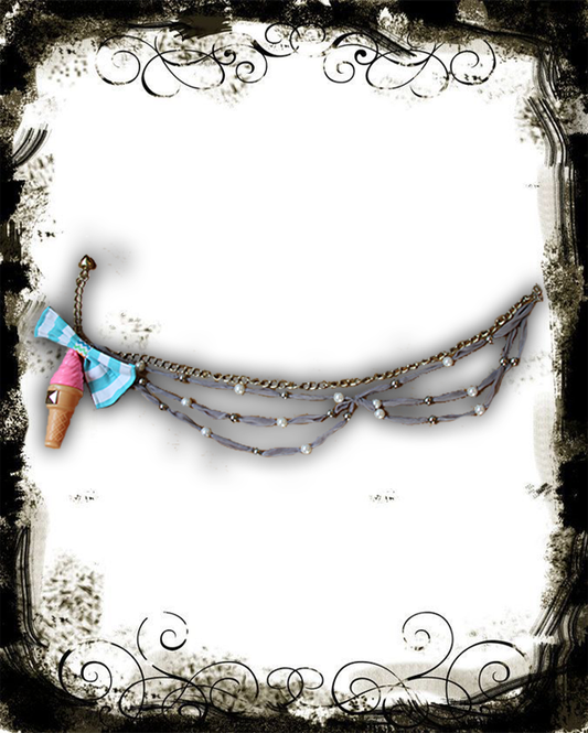 Ice cream and pearls belt