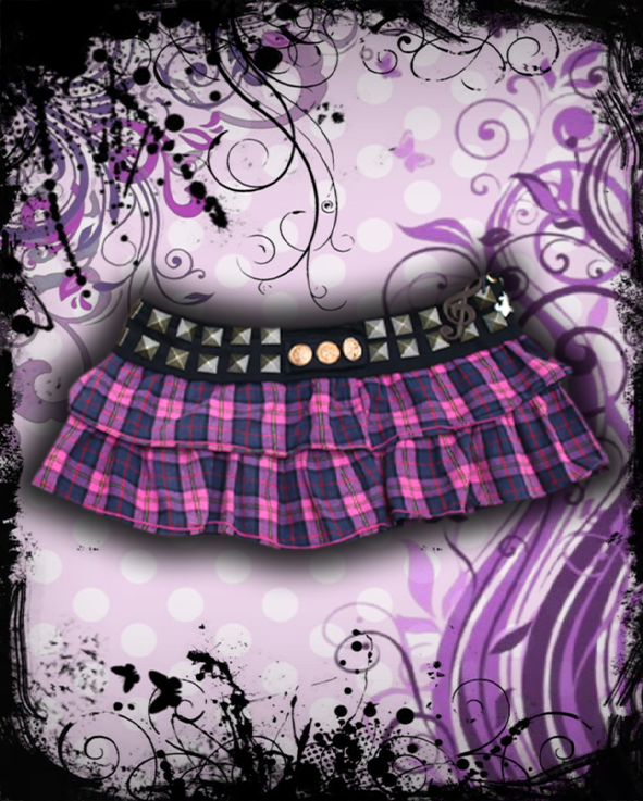 Studded sailor skirt